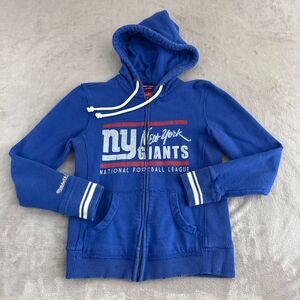 Mitchell & Ness x New York‎ Giants Hoodie Women Medium Blue Full Zip Retro NFL